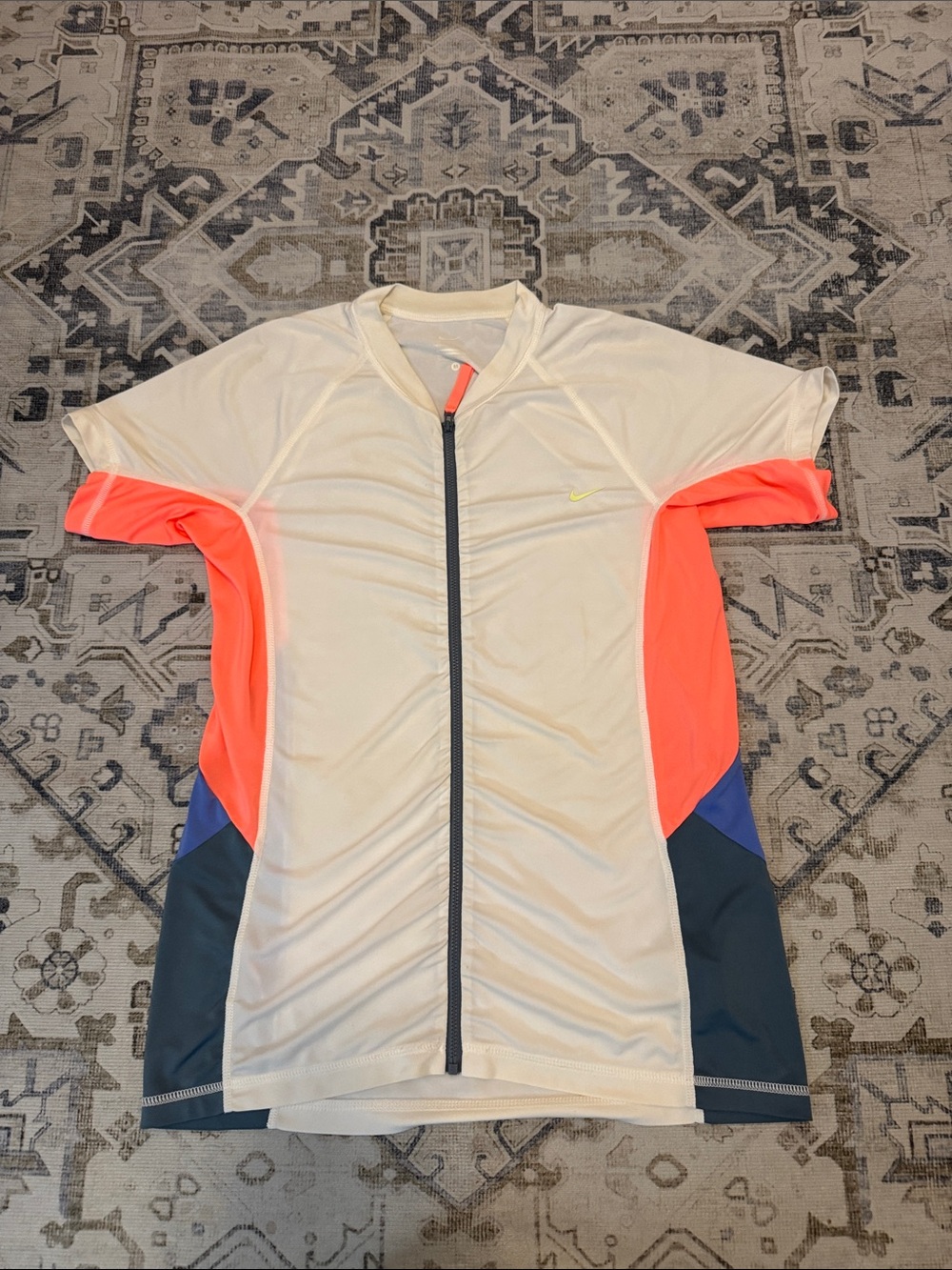Nike Women’s Medium Colorblock Full Zip Short Sleeve Cycling Jersey